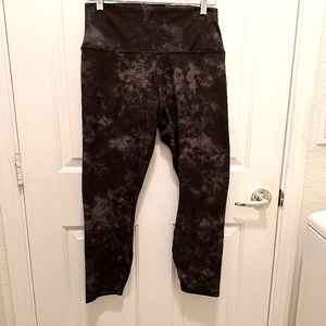Women's RBX high waisted ankle length leggings size XL multi colored black/grey